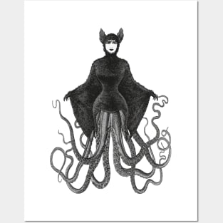 Hybrid Octopus Bat Woman | Hybrids | Hybrid Creatures | Posters and Art